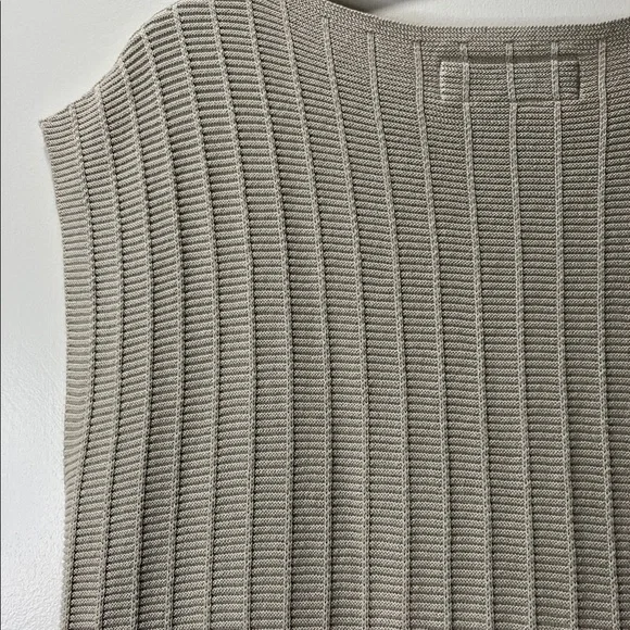 Lafayette 148 Cream Textured Sweater Vest - Picture 6 of 7